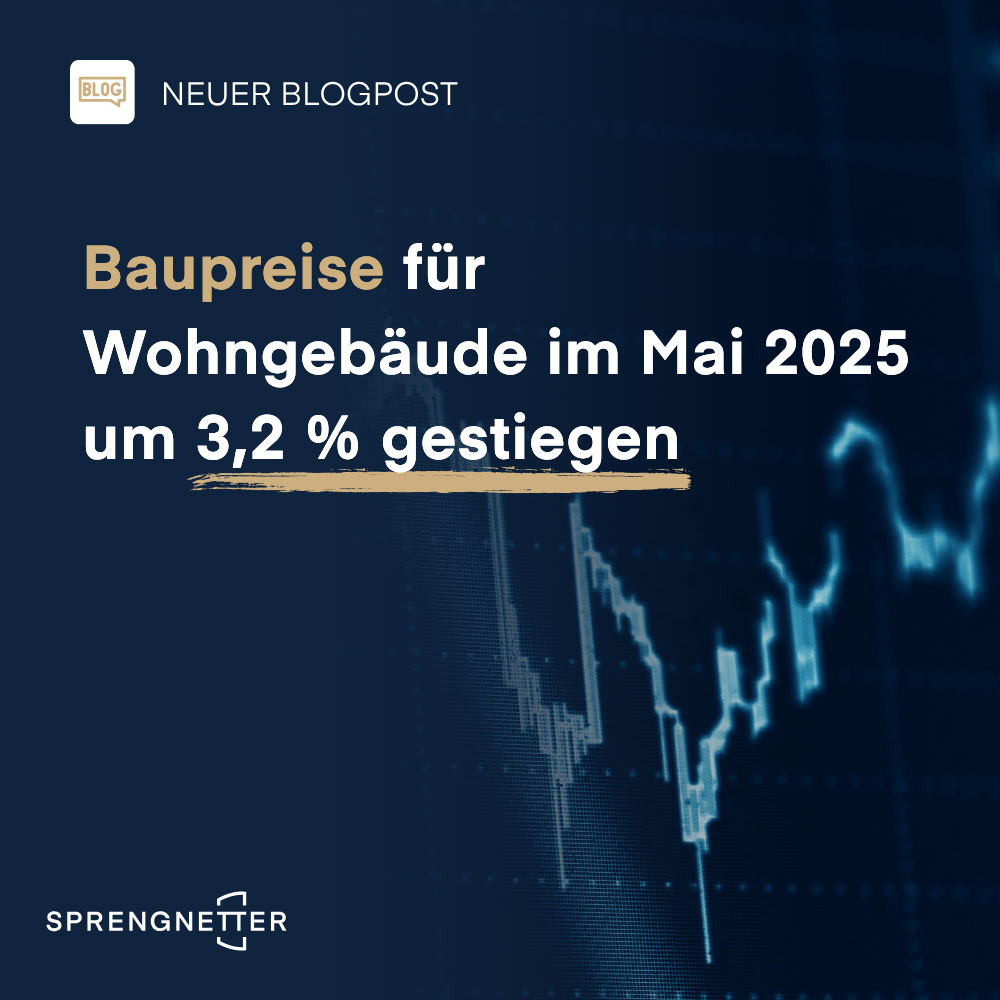 Mai 2025: Baupreise für Wohngebäude um 3,2 % gestiegen