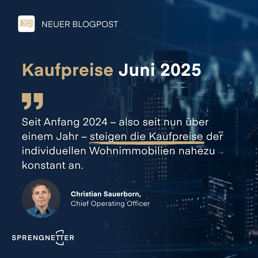 Bei Wohnimmobilien: kontinuierlicher Stabilisierungskurs