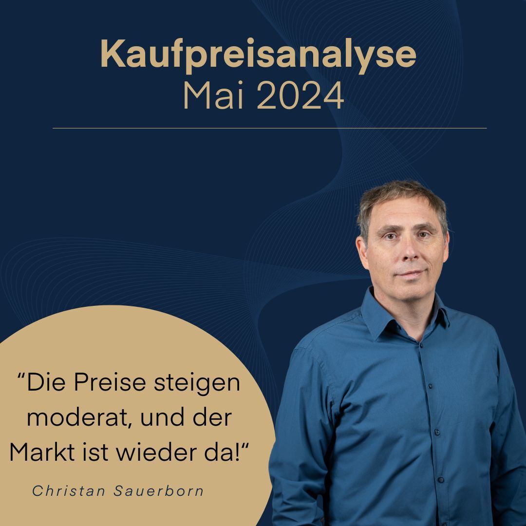 Kaufpreisanalyse Sprengnetter Mai 2024: Kaufpreise steigen moderat