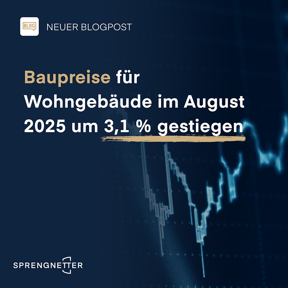 Anstieg der Baupreise für Wohngebäude im August 2025 um 3,1 %