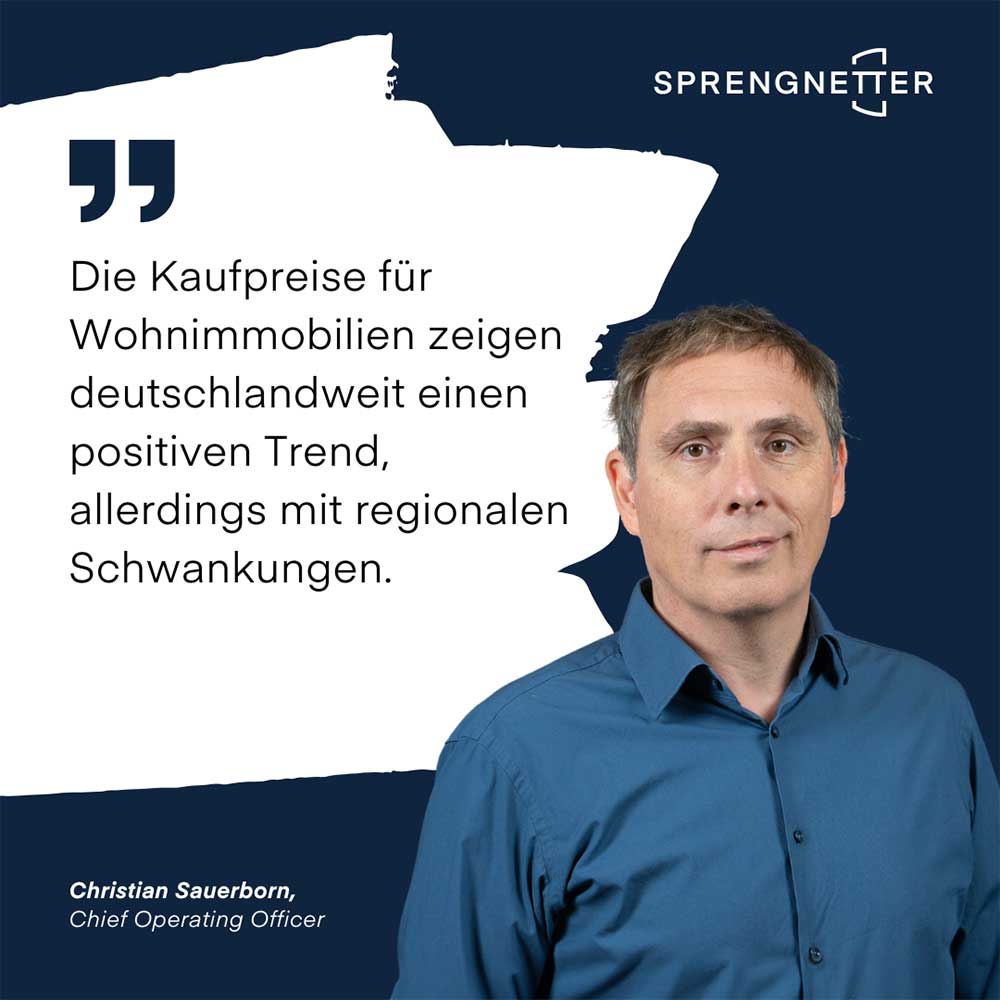 Wohnimmobilien: Kaufpreis-Analyse Oktober 2024 – Aufwärtstrend setzt sich mit regionalen Nuancen fort