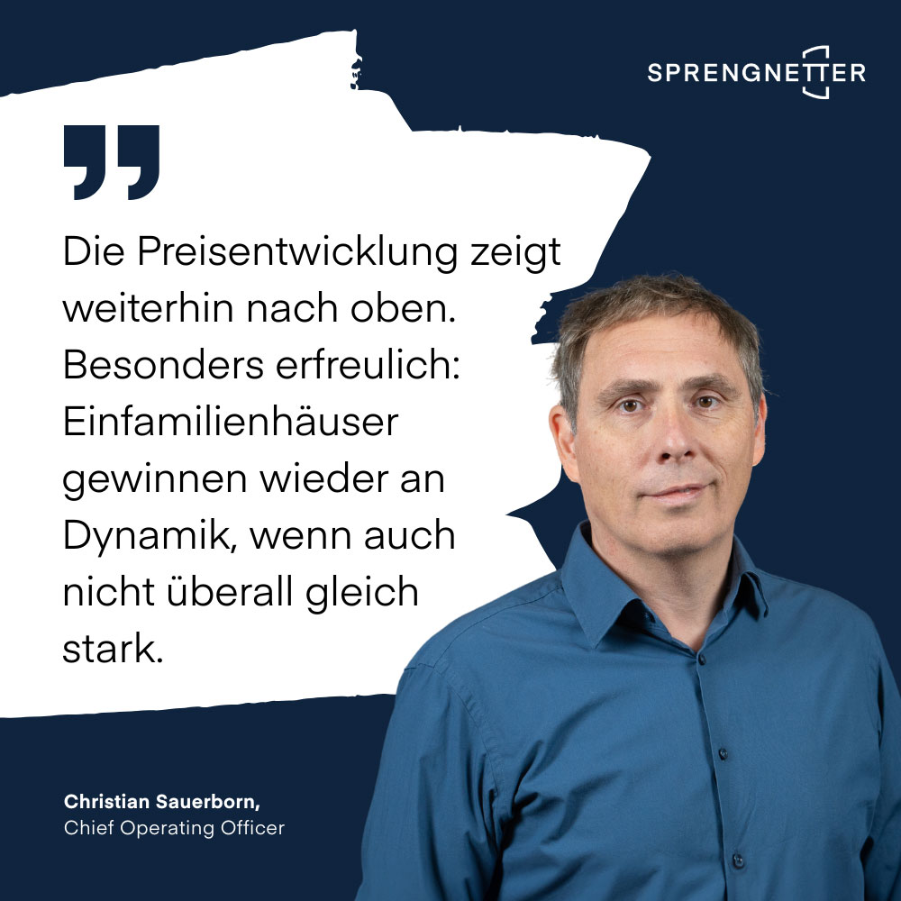 Analyse Mai 2025: stabiles Preiswachstum im Wohnimmobilienmarkt
